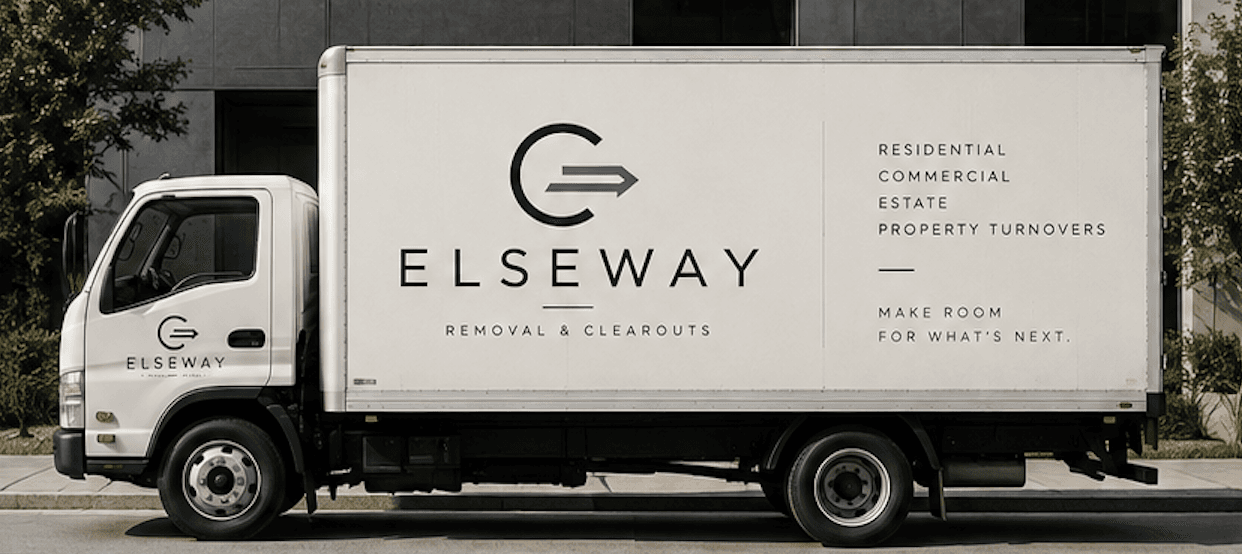 ELSEWAY truck used for furniture removal and property cleanouts
